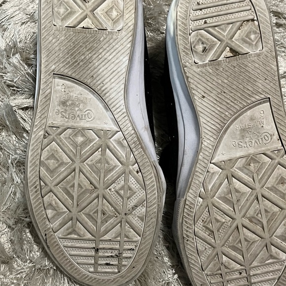 Converse ALL STAR Fulton Black Leather Mid Unisex 6Y Women 7.5 / 151051C -no box - Picture 8 of 9